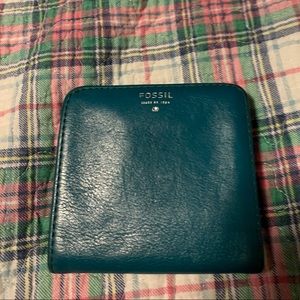 Turquoise Fossil wallet